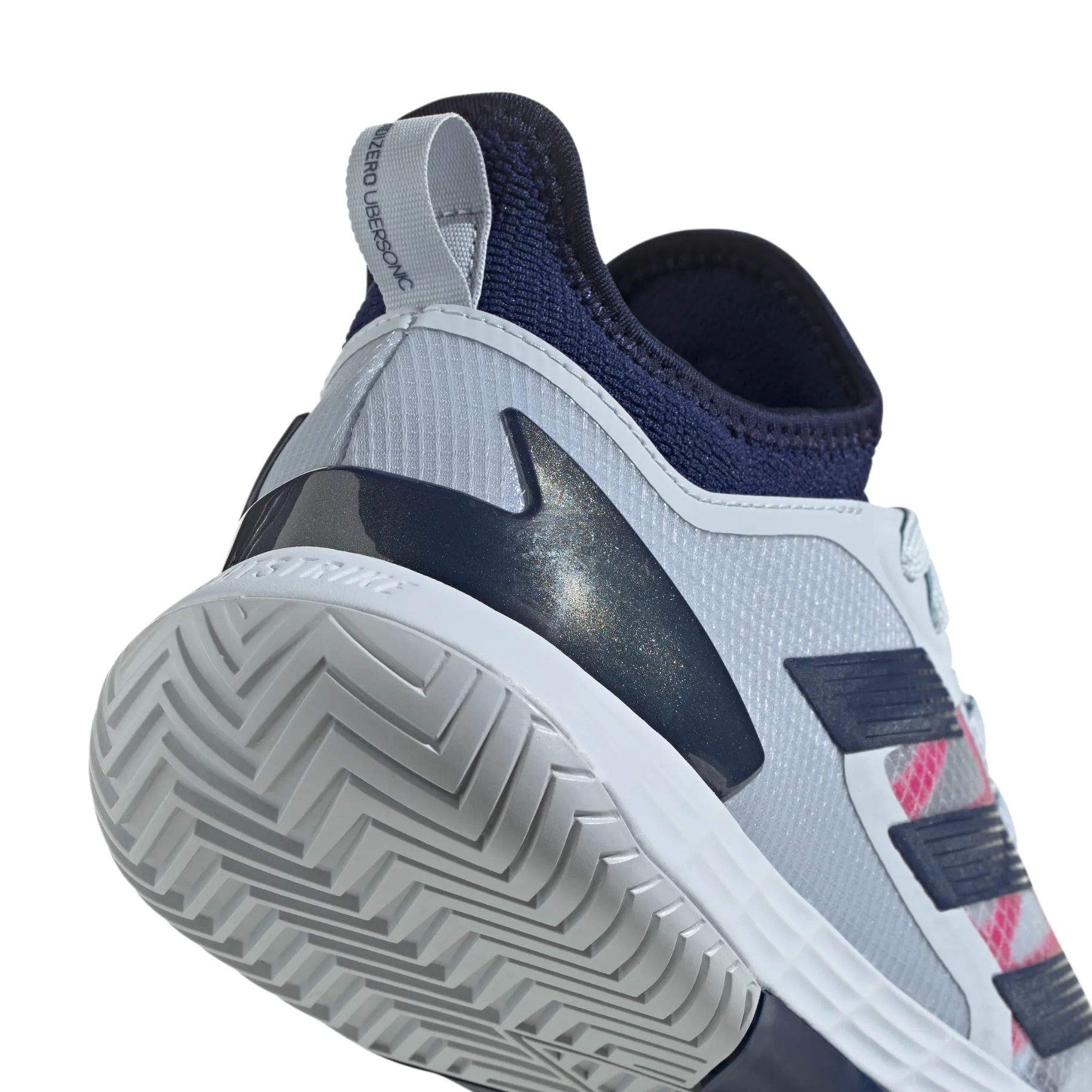 Adidas Adizero Ubersonic 4.1 Men Tennis Shoes - Halo Blue/Dark Blue/Team Shock Pink