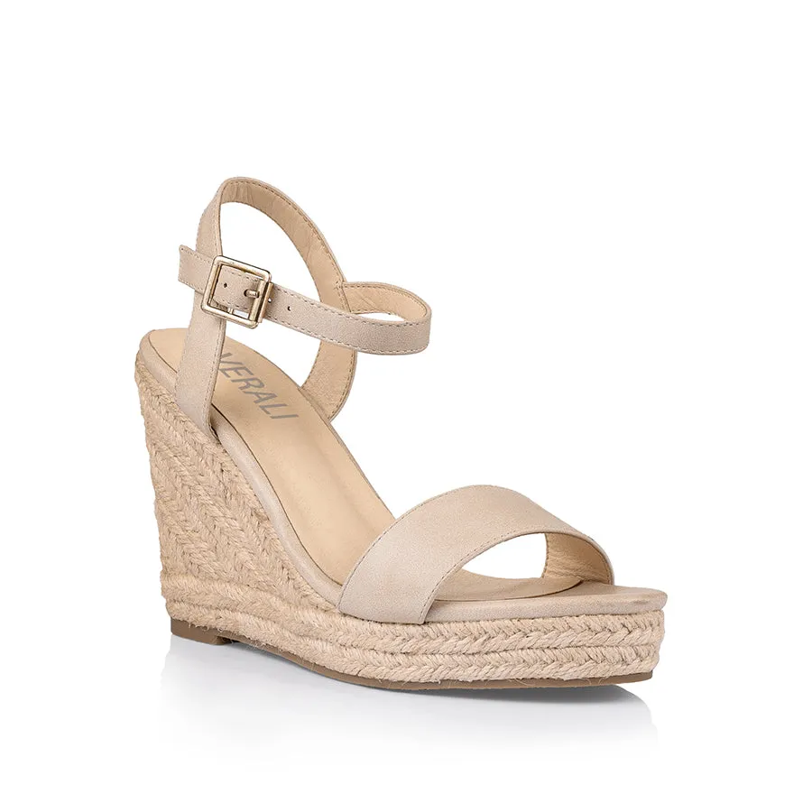 Amaya Rope Wedges - Nude Softee