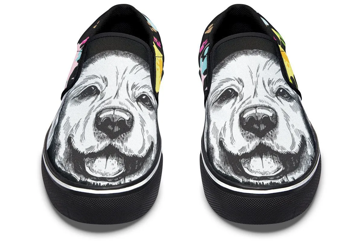 Artsy Labrador Slip-On Shoes