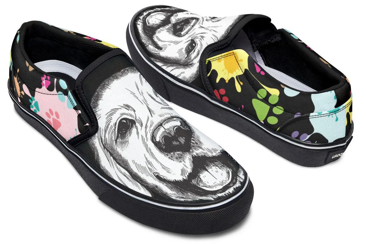 Artsy Labrador Slip-On Shoes