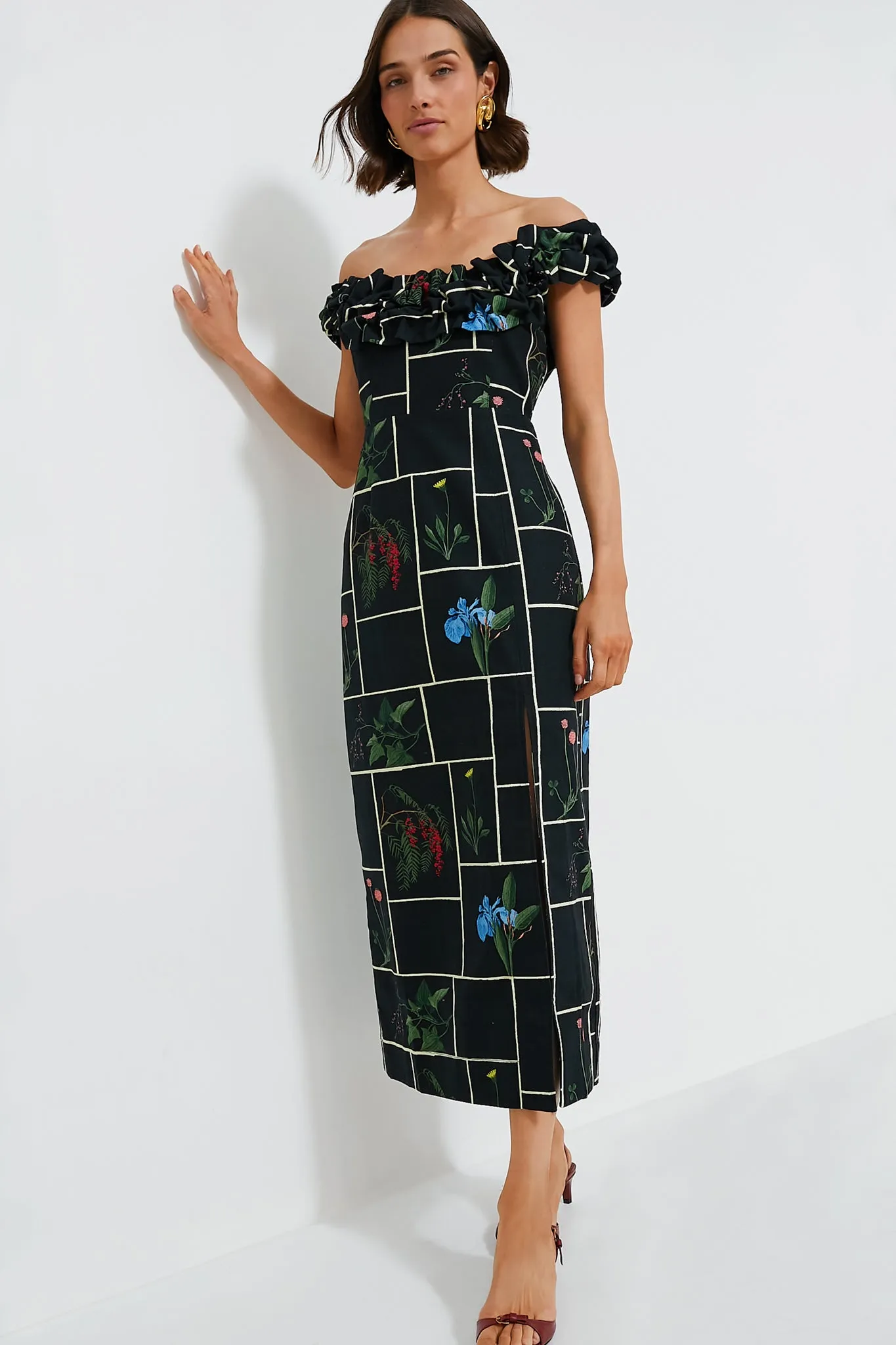 Black Fresher Buds Suze Dress