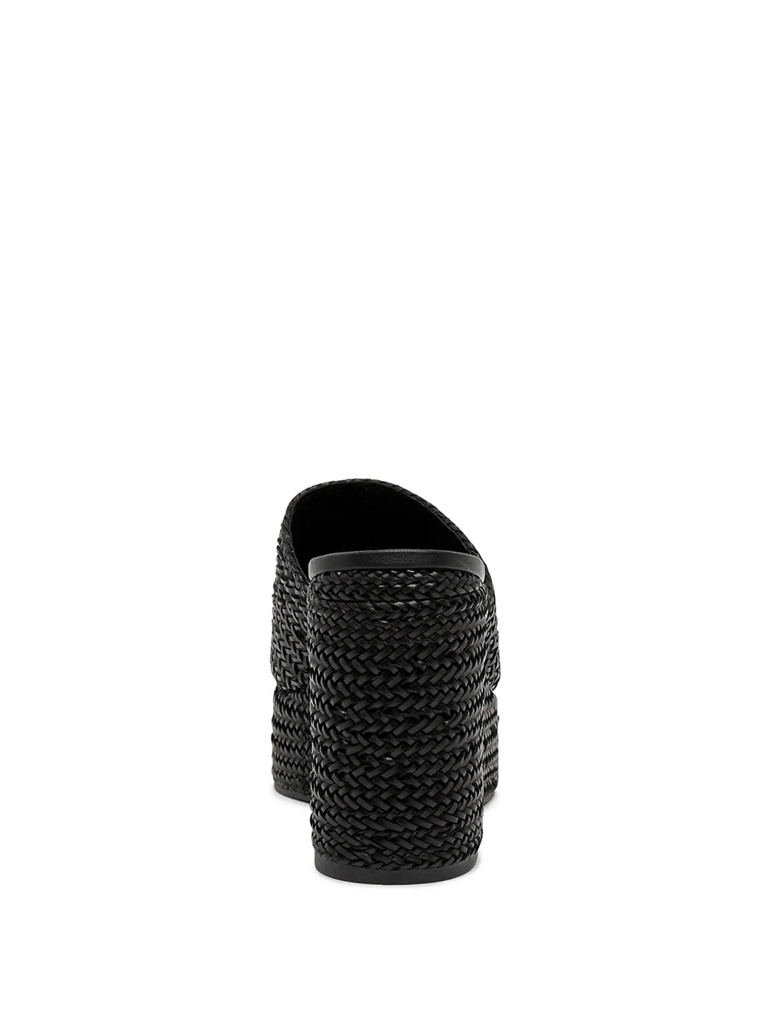 Black Yenisa Woven Wedge Sandal