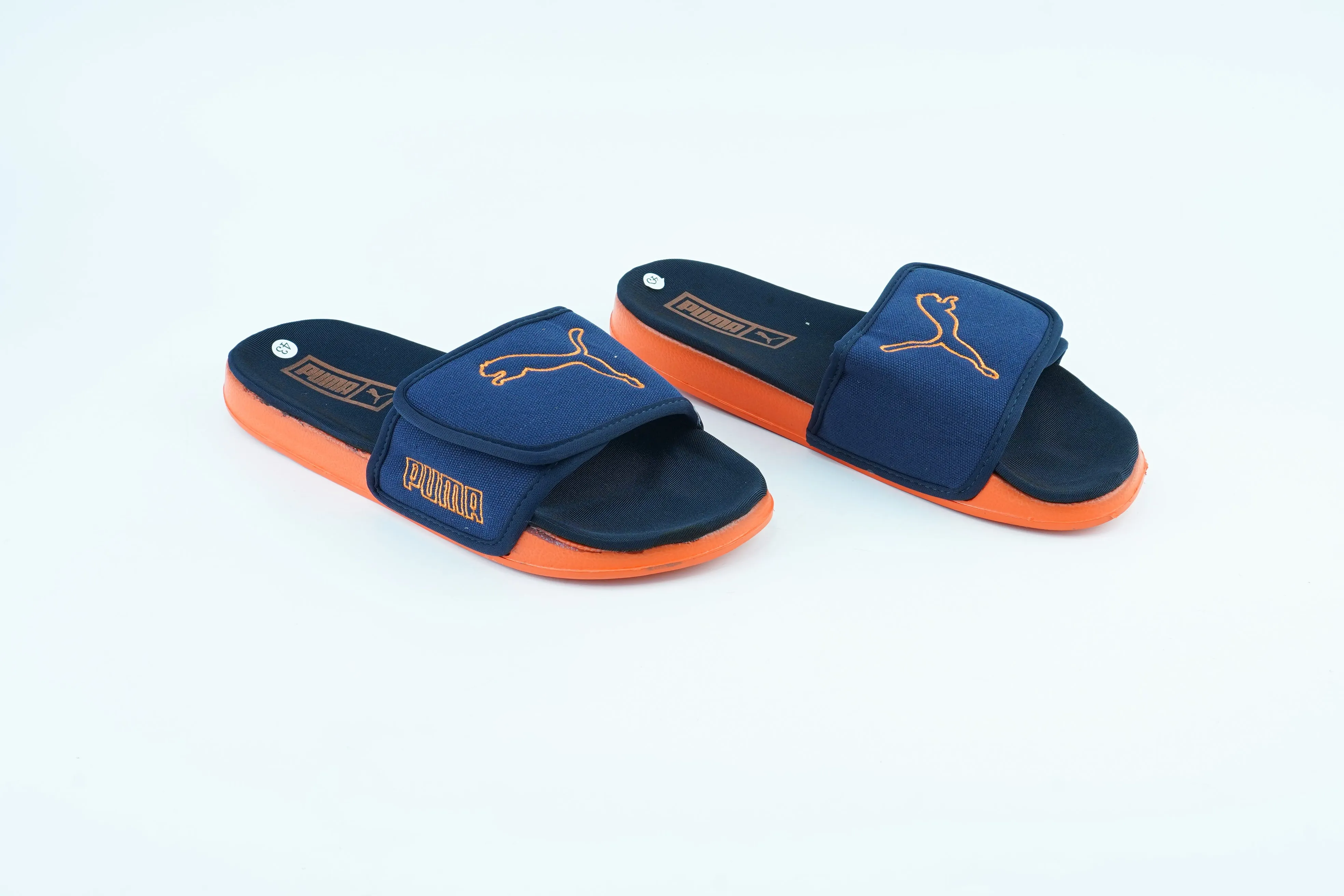 Blue and Black Puma casual Slippers For Men