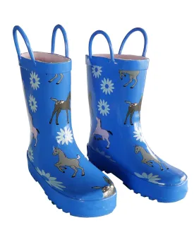 Blue Pony Toddler Unisex Rain Boots 5-10