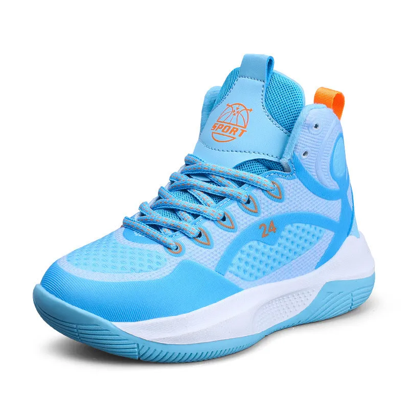 Children Basketball Sports Shoes Spring Autumn Boys High-top Sneakers