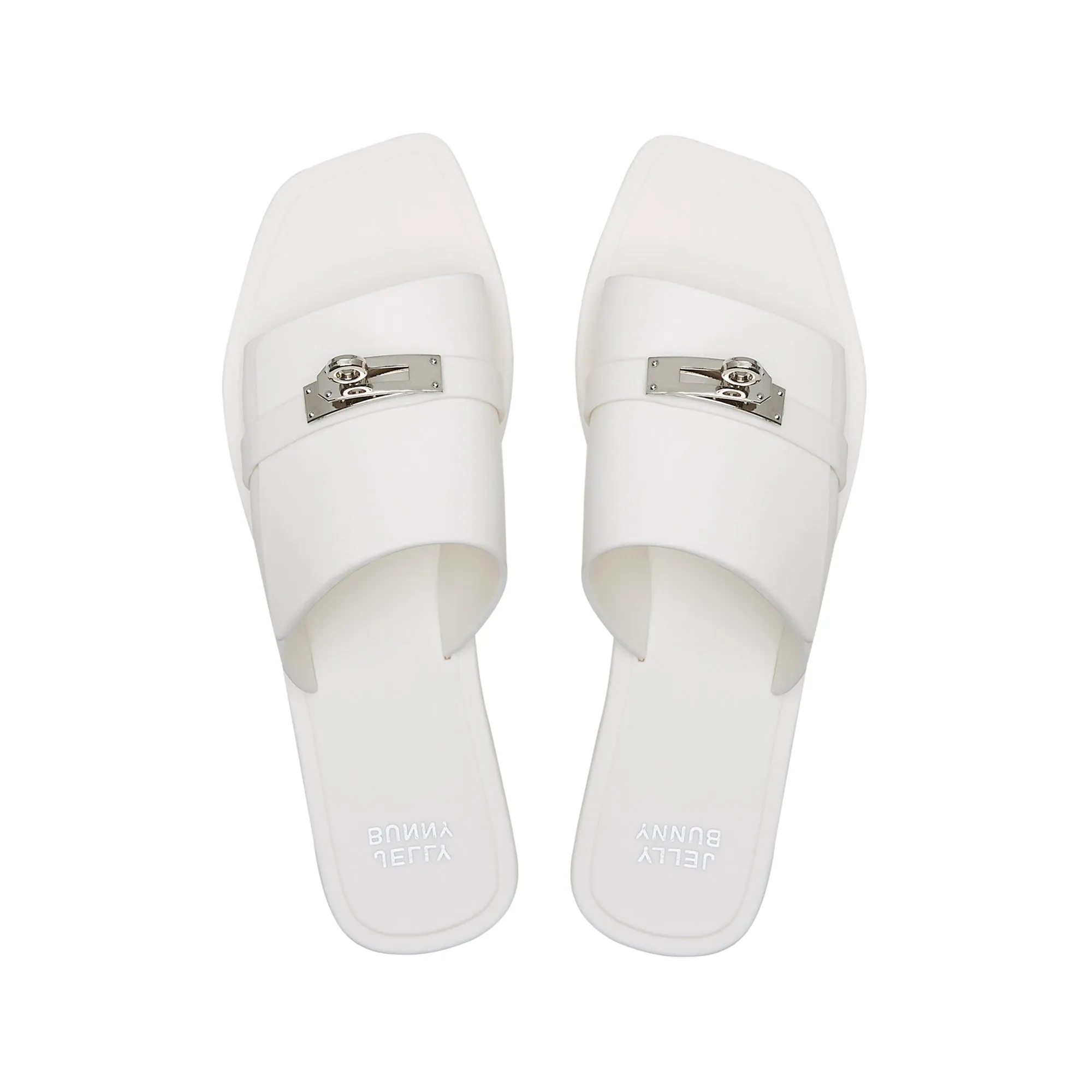 Colt Rich Flat Sandals White