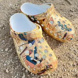 Coptic Print Clogs