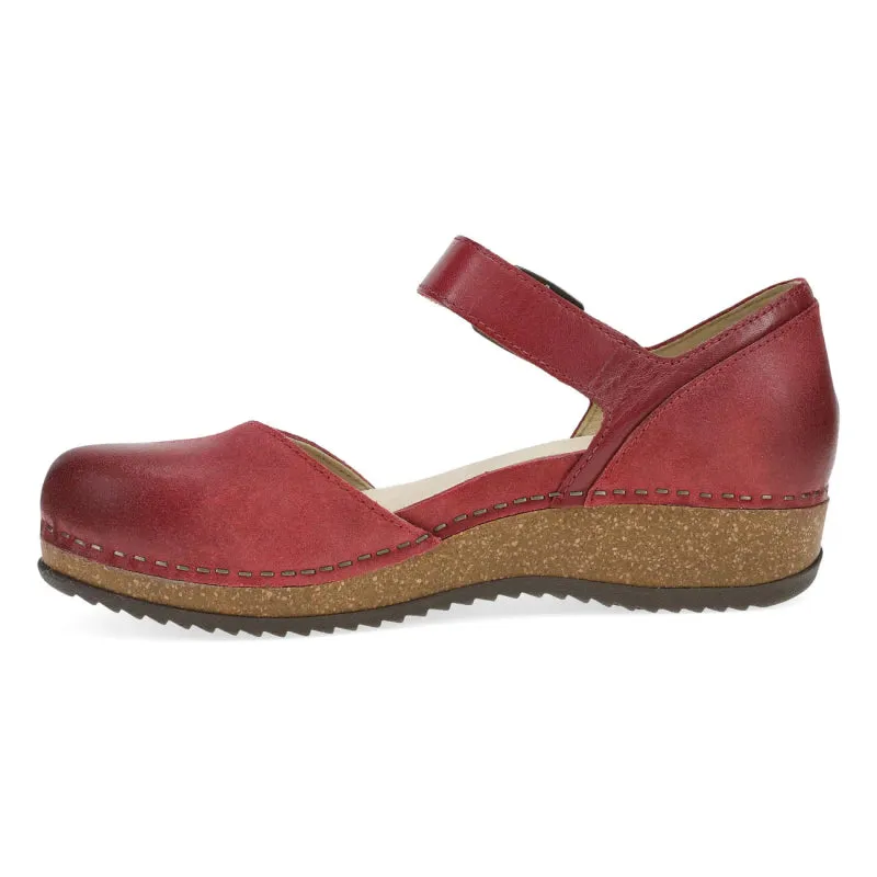 Dansko Women's Mae - Red Burnished Suede