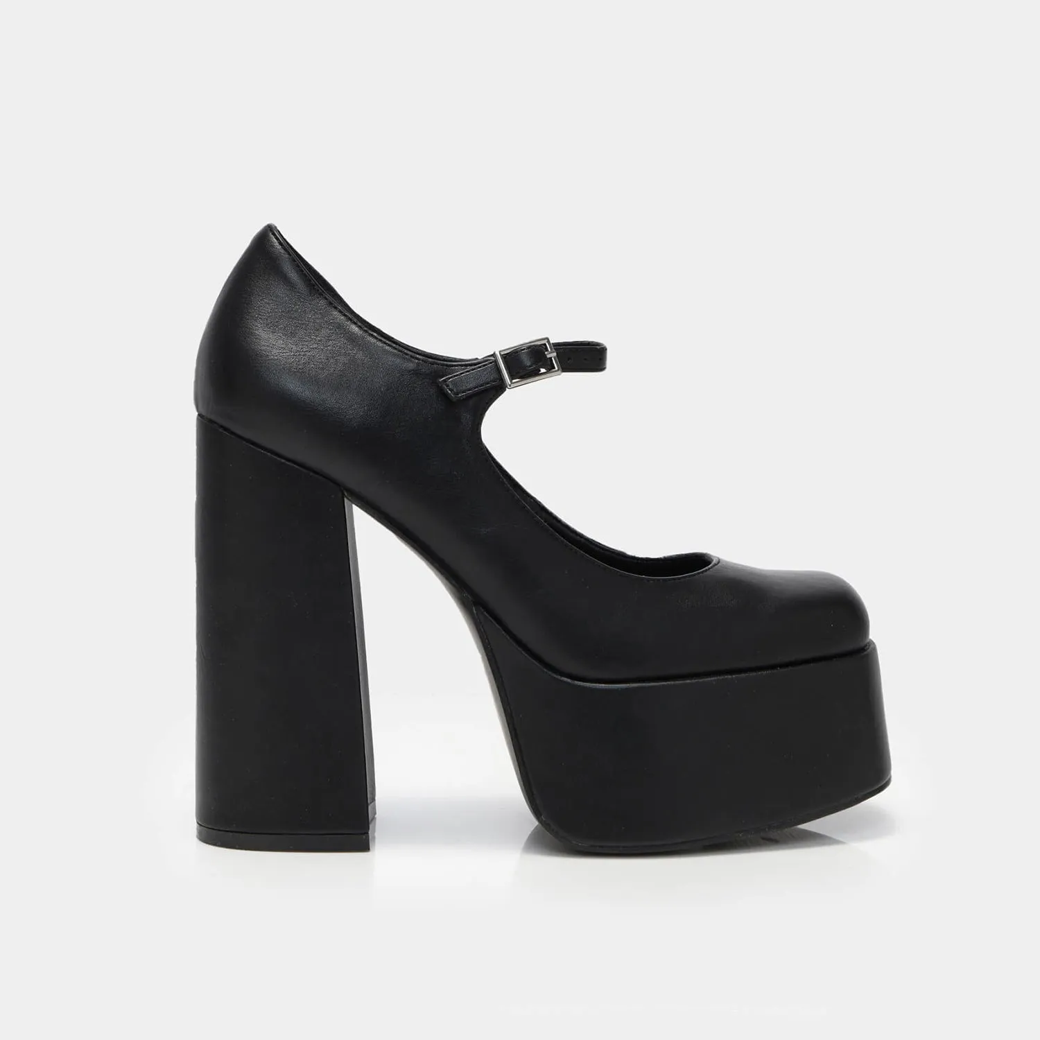 Darkbloom Black Platform Heels-Size 5-Clearance