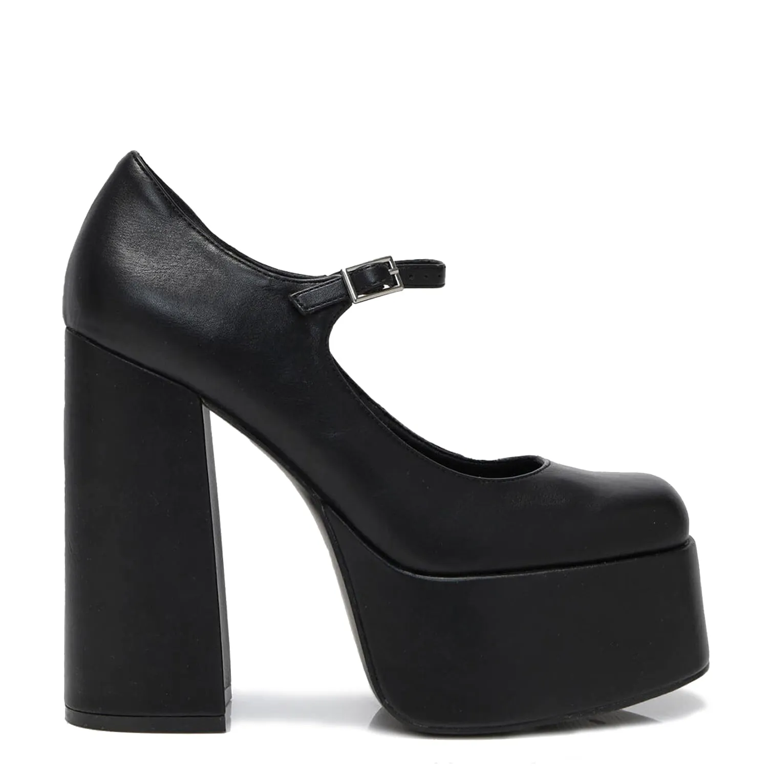 Darkbloom Black Platform Heels-Size 5-Clearance