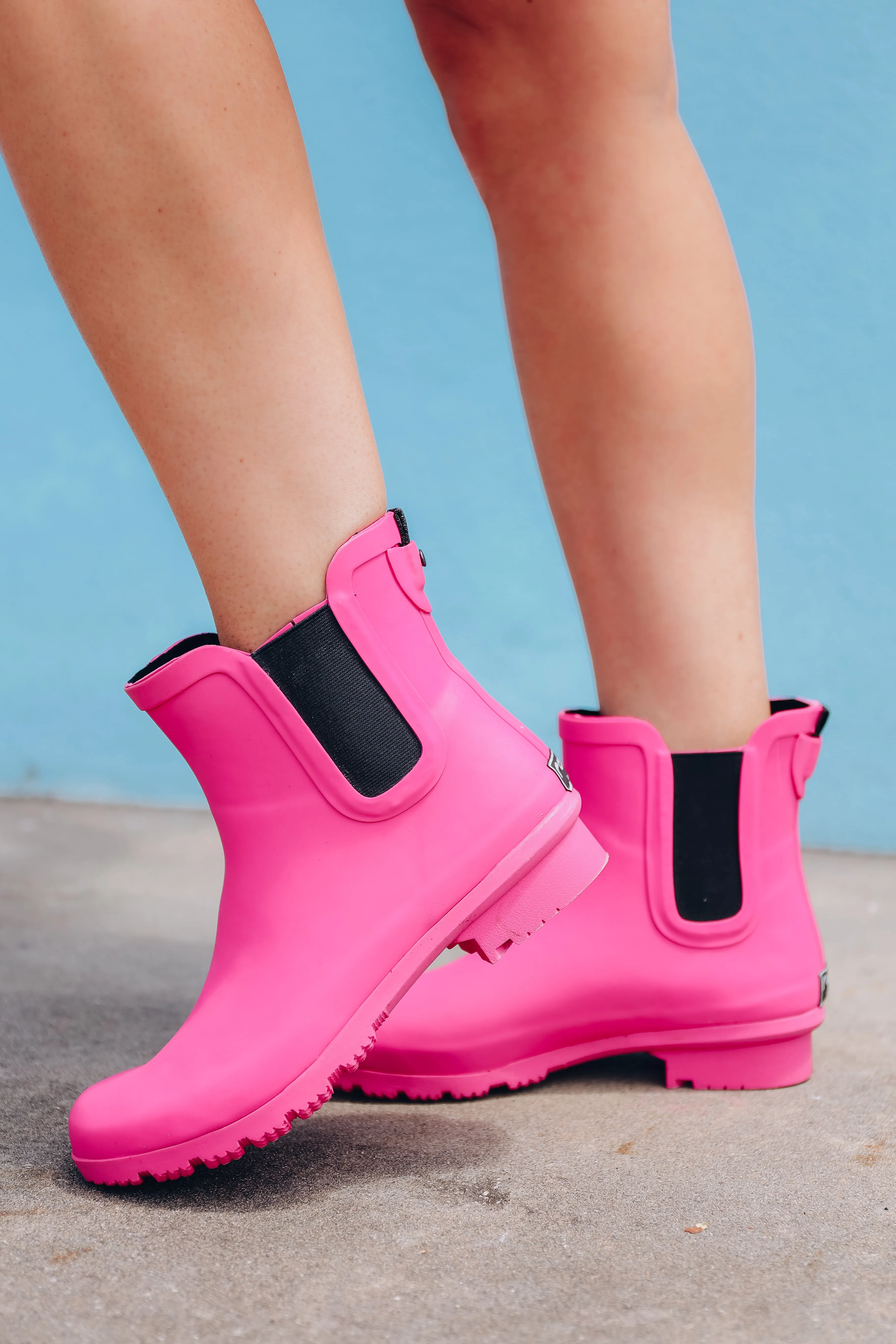 Dixie Ankle Rain Boots by Roma - Magenta- FINAL SALE - Size 6