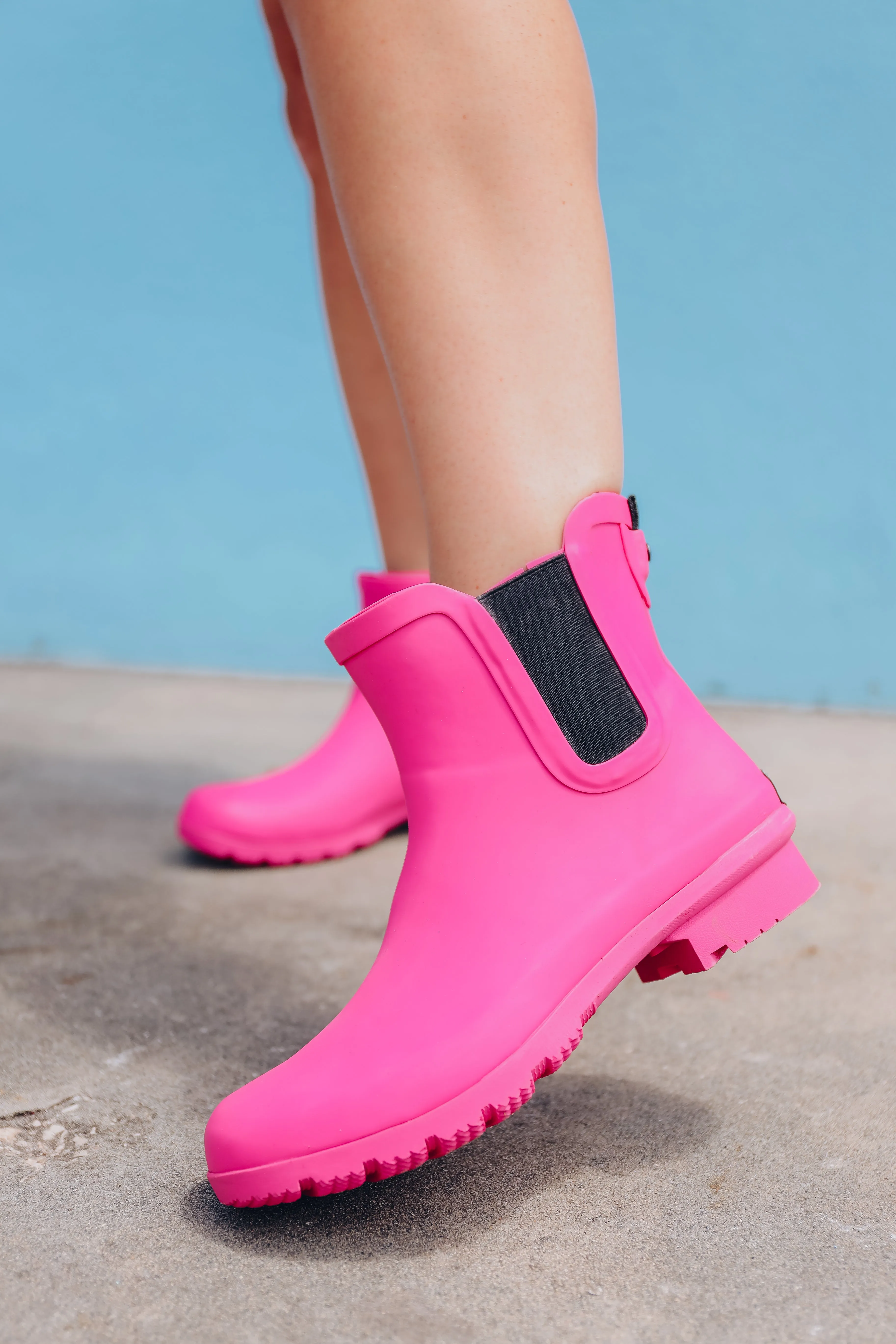 Dixie Ankle Rain Boots by Roma - Magenta- FINAL SALE - Size 6