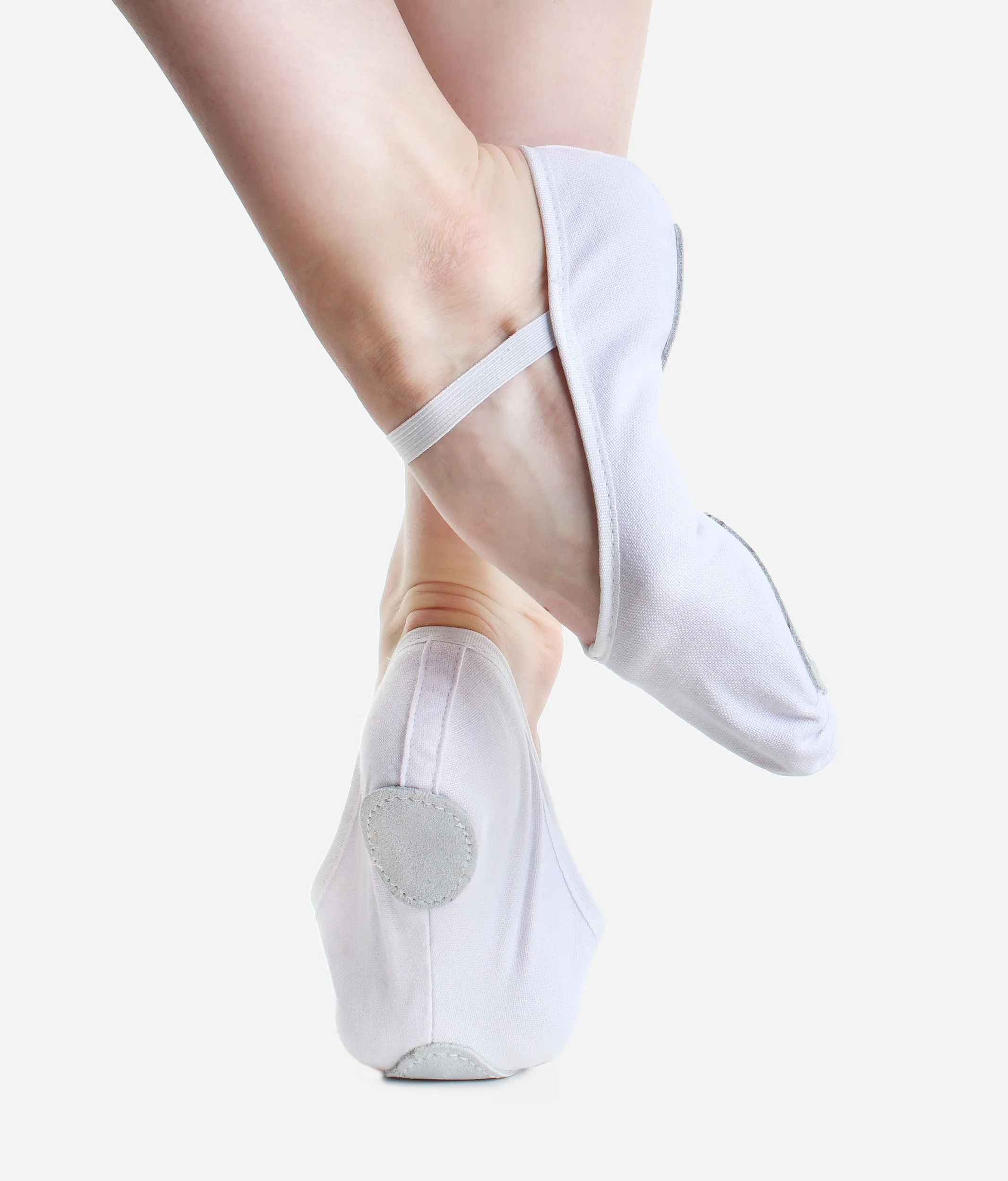 Economy Split Sole Canvas Ballet Shoes - BAE23 L