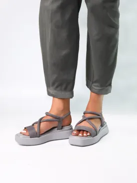 Eudori Grey Flatform Heels