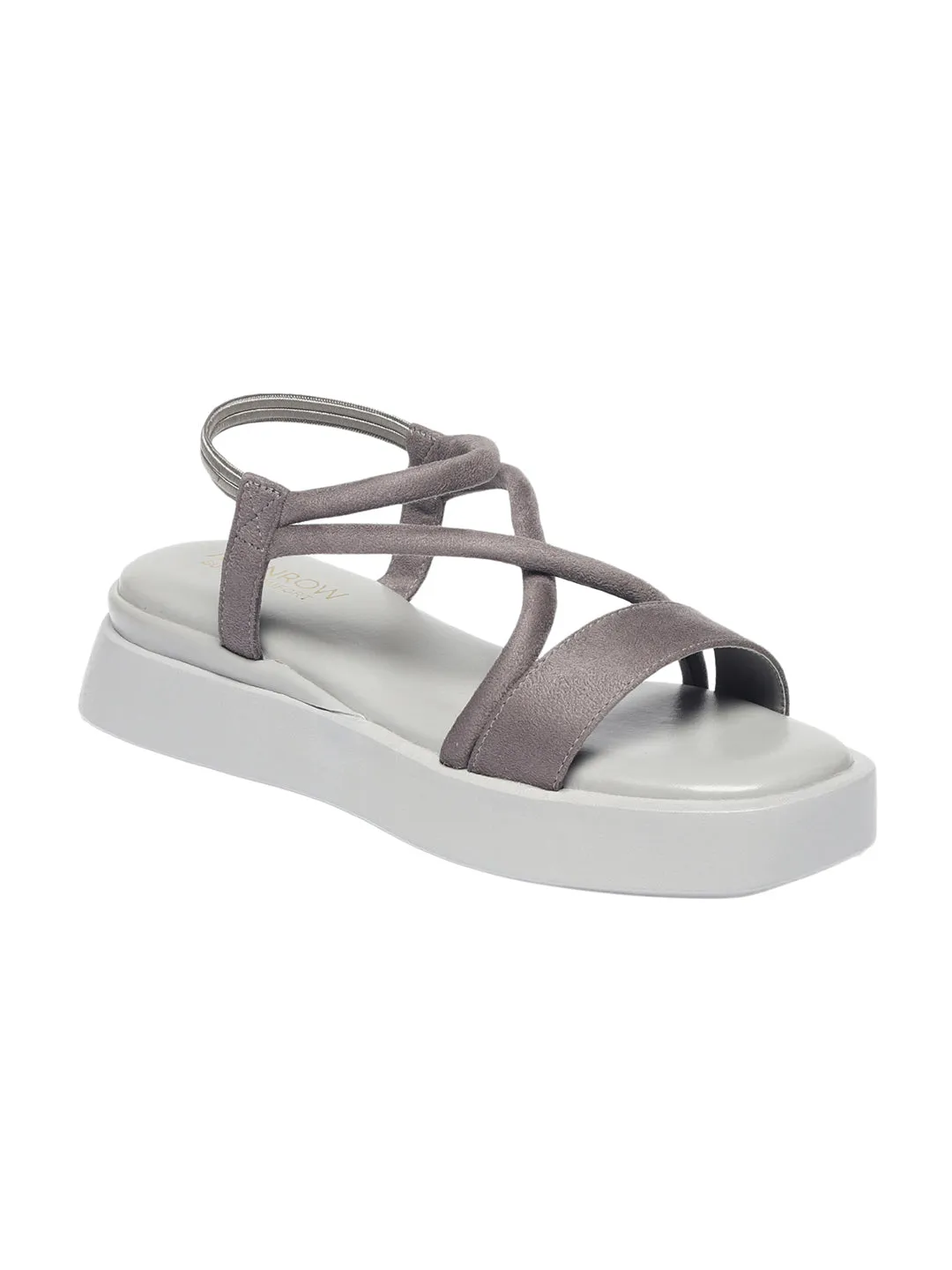 Eudori Grey Flatform Heels