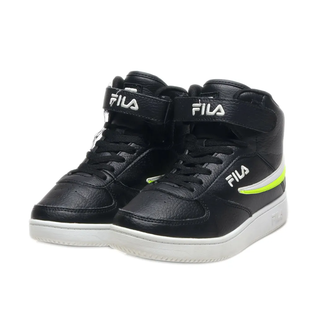 Fila A-High Sneakers Leather Black Colour For Kids