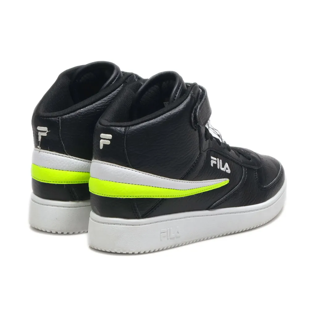 Fila A-High Sneakers Leather Black Colour For Kids