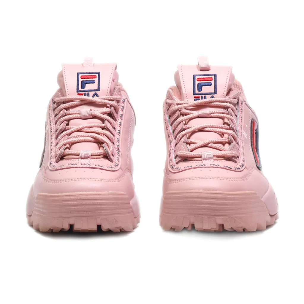 Fila Disraptor 2 High-Top Sneakers Leather Pink Colour For Women