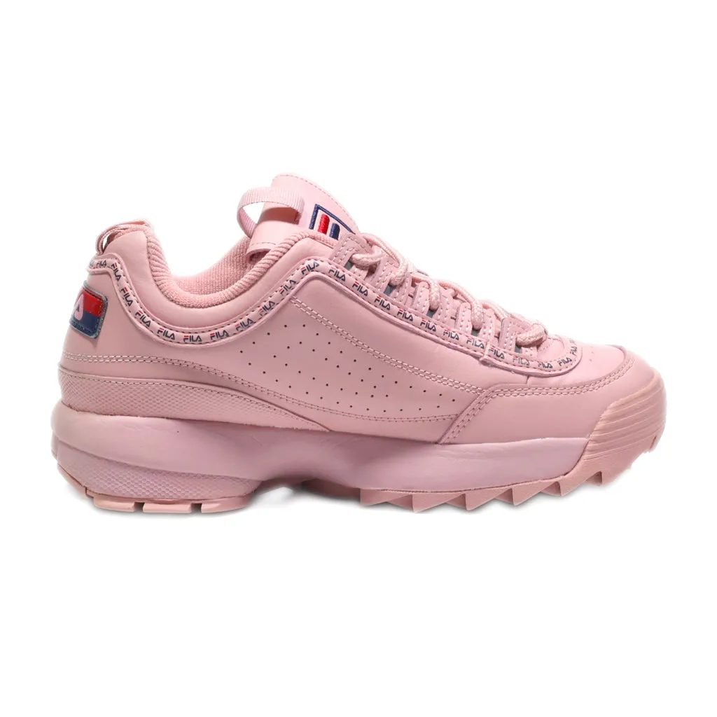 Fila Disraptor 2 High-Top Sneakers Leather Pink Colour For Women