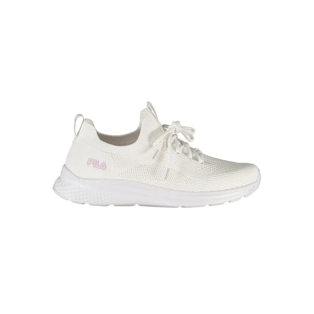 Fila Elegant White Run-It Sneakers with Rose Detailing