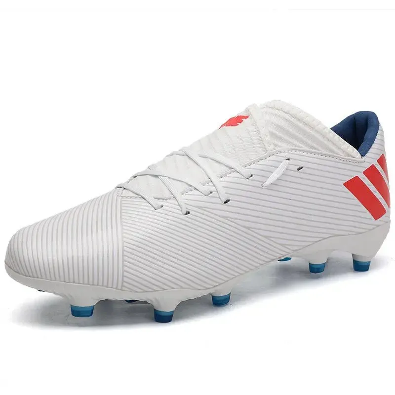 Football Boots Men Kids Adults TF/FG Ultralight Playing Field Train Soccer Shoes Low cut Cleats