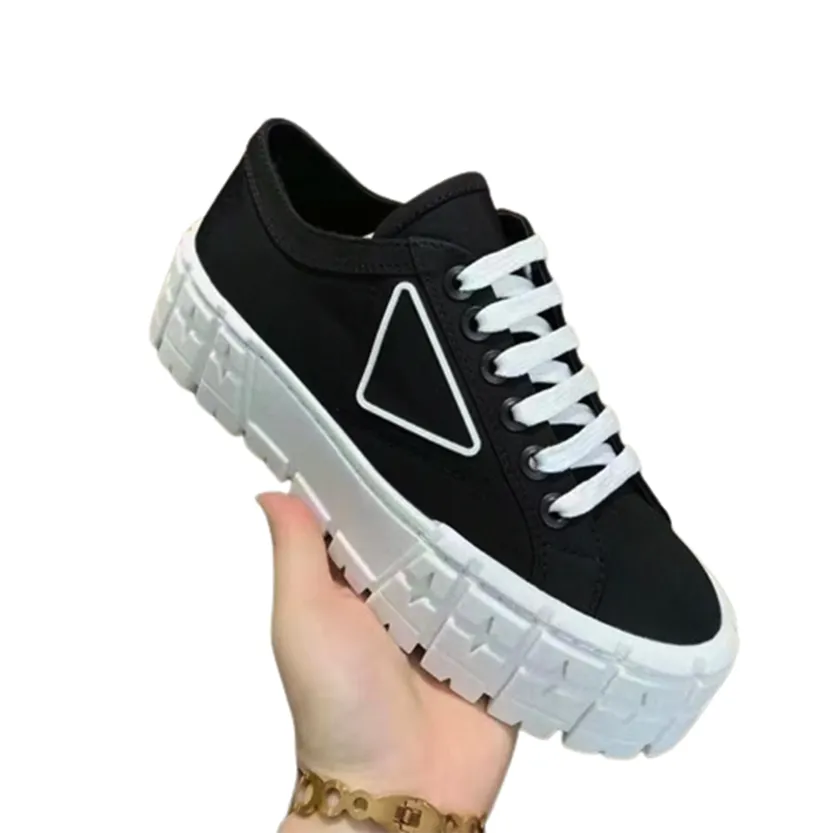 Funki Buys | Shoes | Women's Chunky Heeled Canvas Sneakers