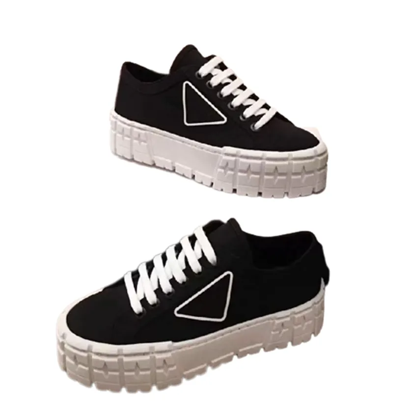 Funki Buys | Shoes | Women's Chunky Heeled Canvas Sneakers