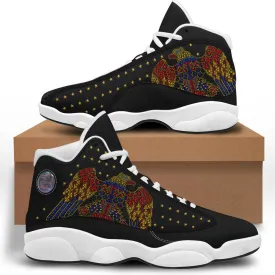 Gearhomie Elvis Aloha Eagle Unisex AJ13 Shoes Black