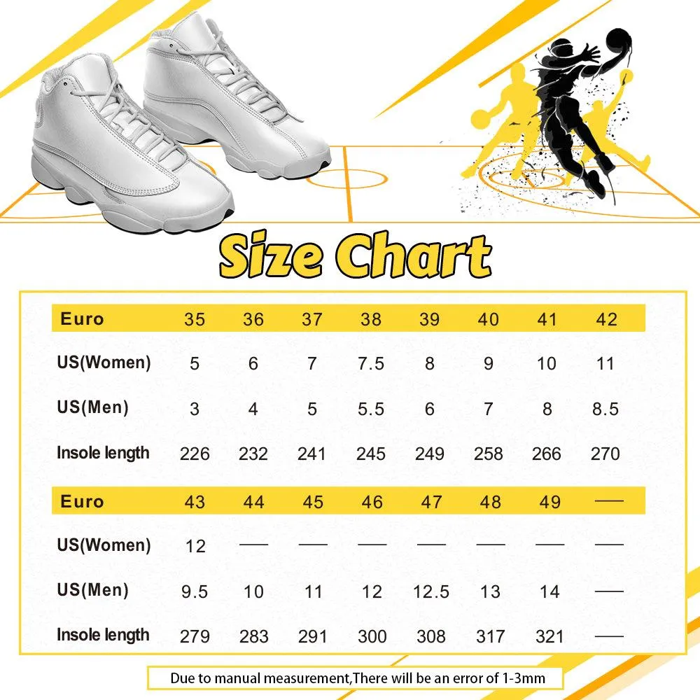 Gearhomie Elvis The Dragon Unisex AJ13 Shoes White