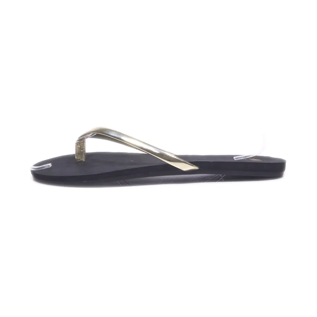 H&M Flip Flops Eva Gold Colour For Women