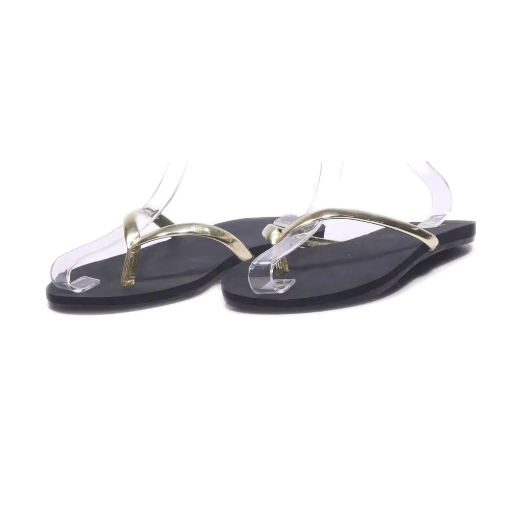 H&M Flip Flops Eva Gold Colour For Women