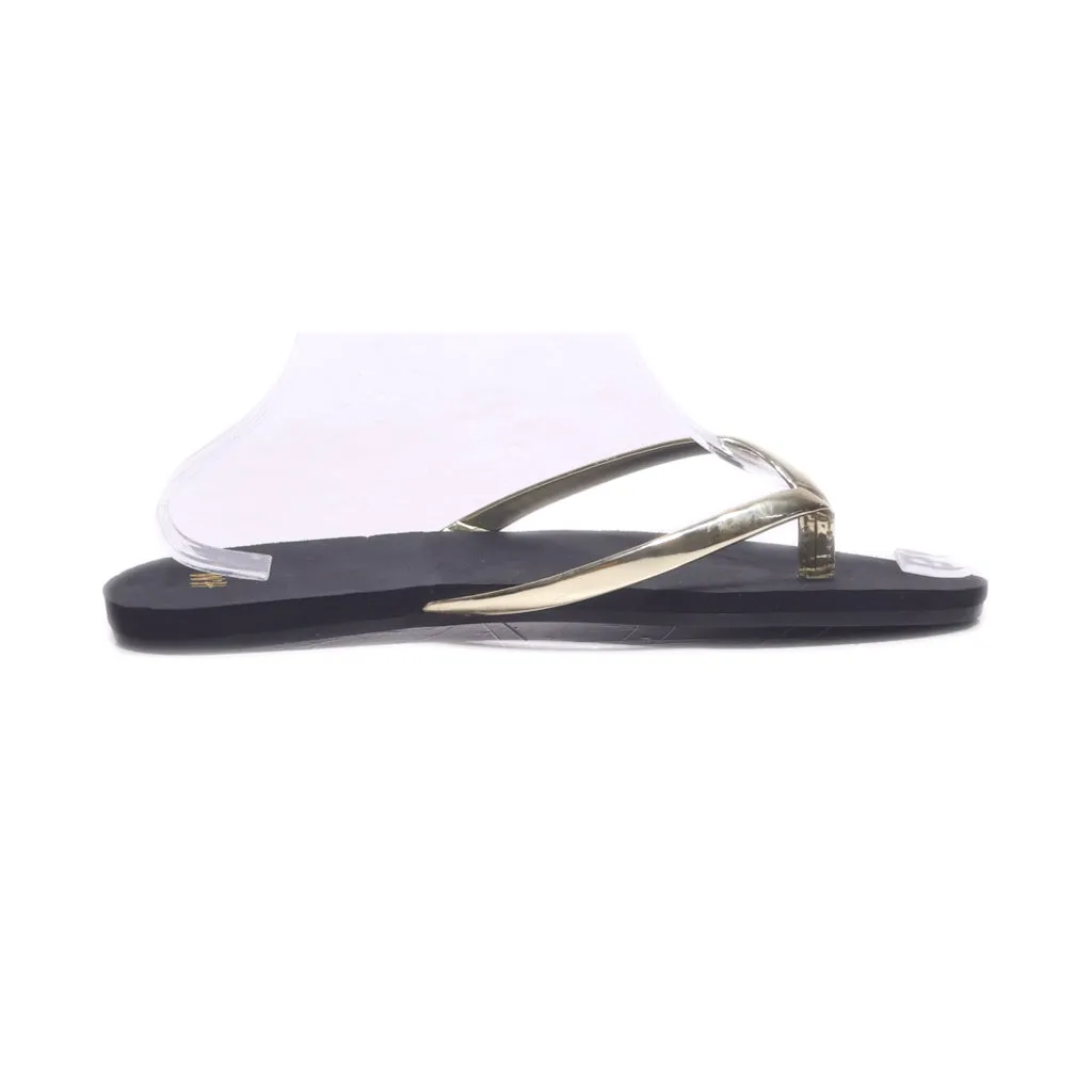 H&M Flip Flops Eva Gold Colour For Women