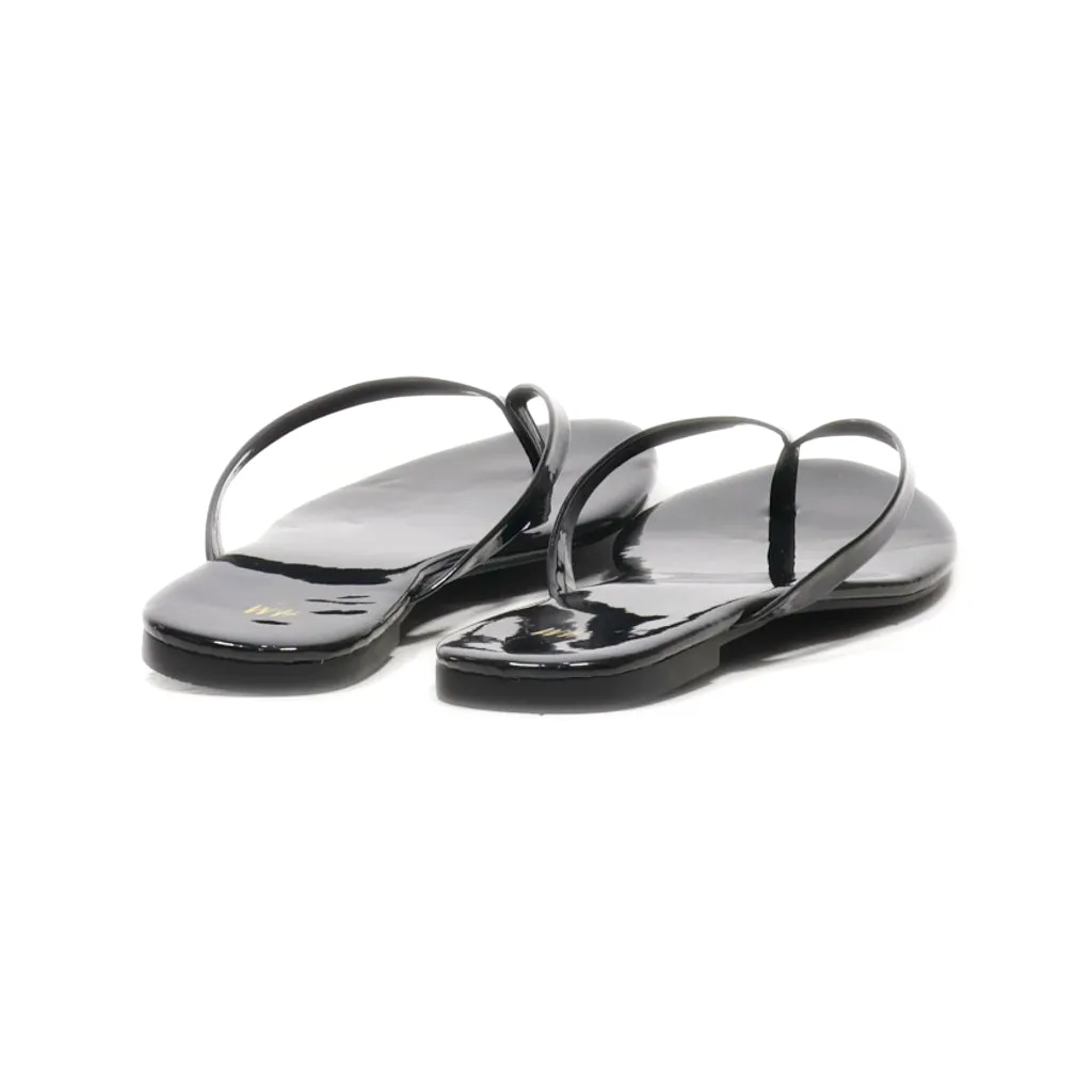 H&M Flip Flops Latex Black Colour For Women