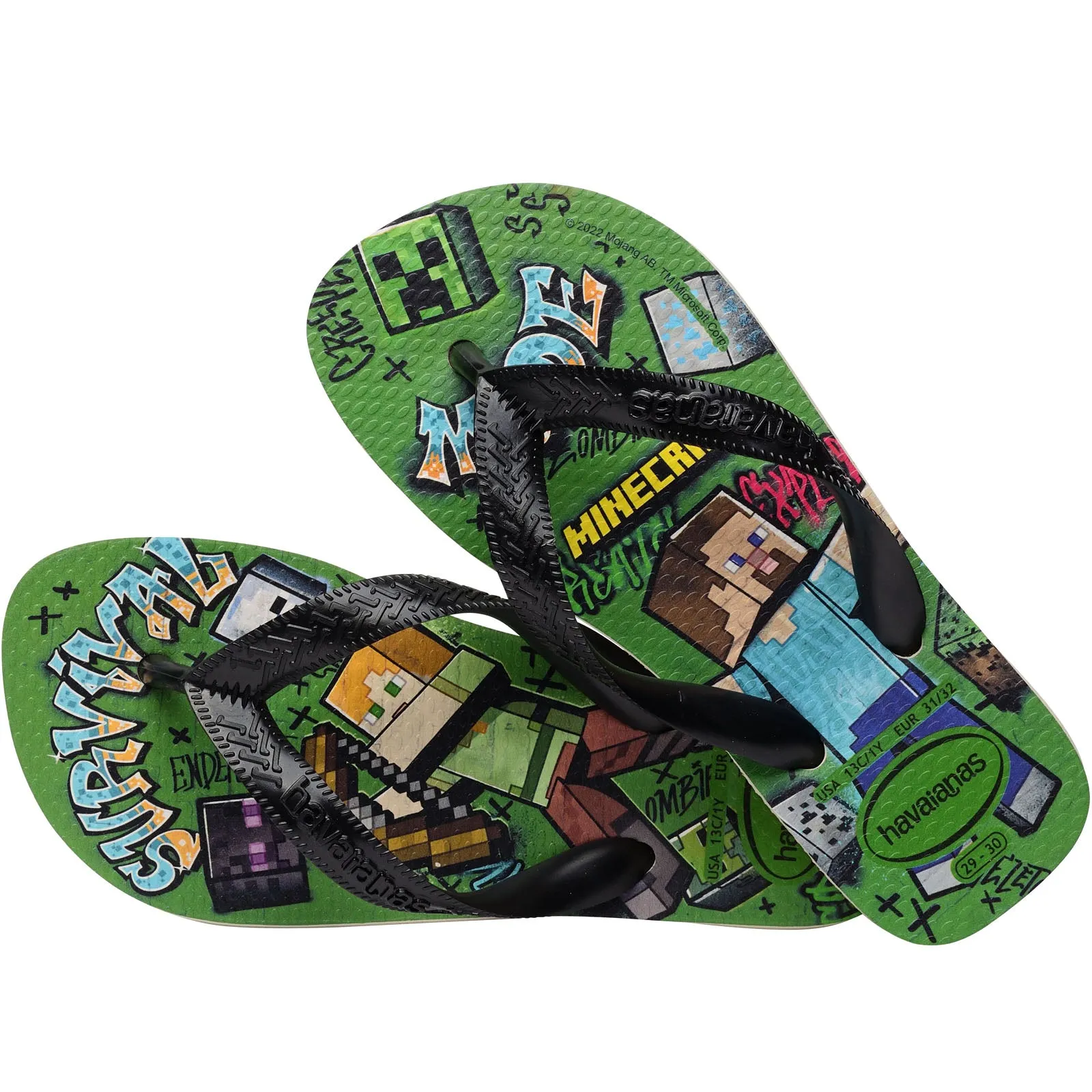 Havaianas Kids Minecraft Flip Flops