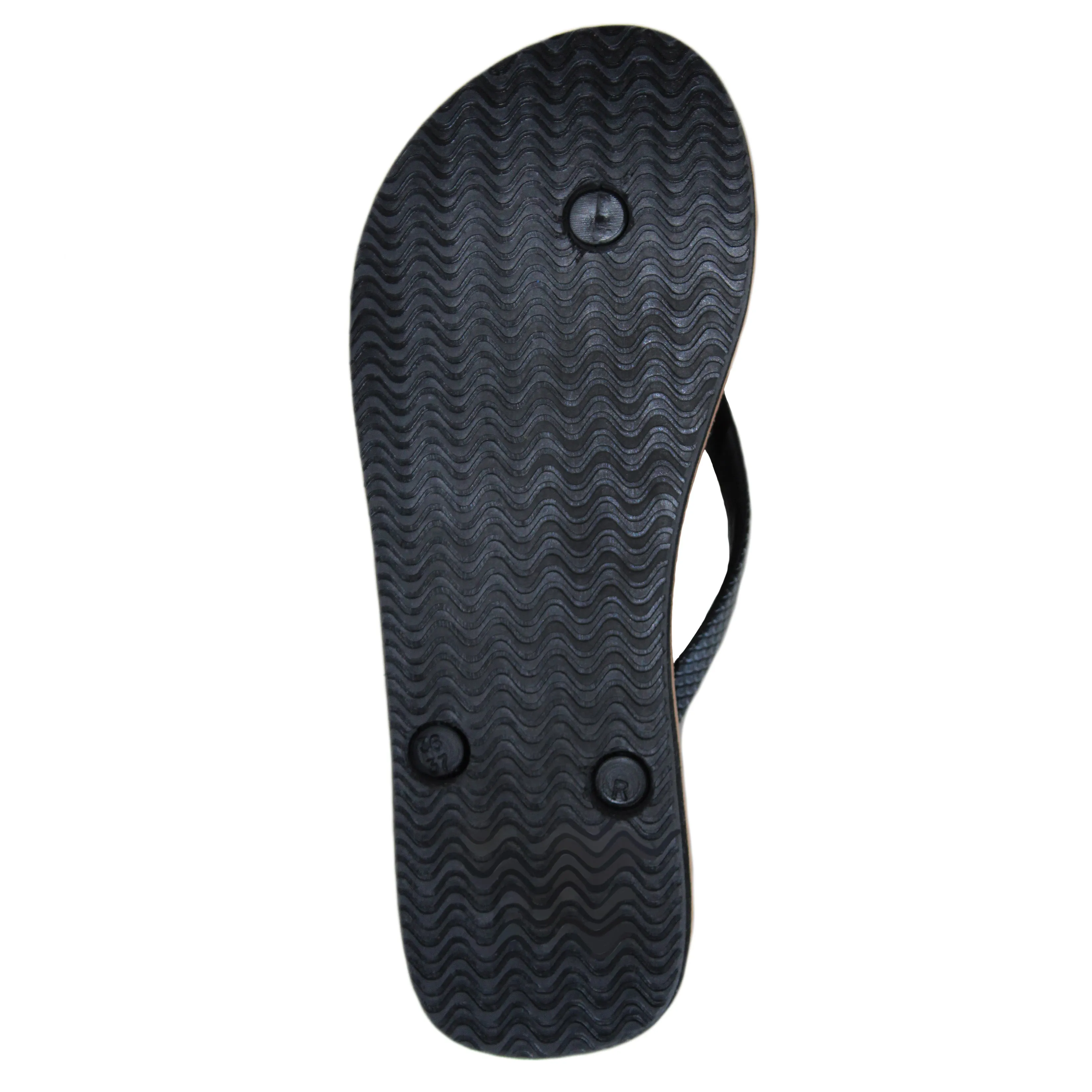 HUNTINGTON FLIP FLOPS WOOD BLACK