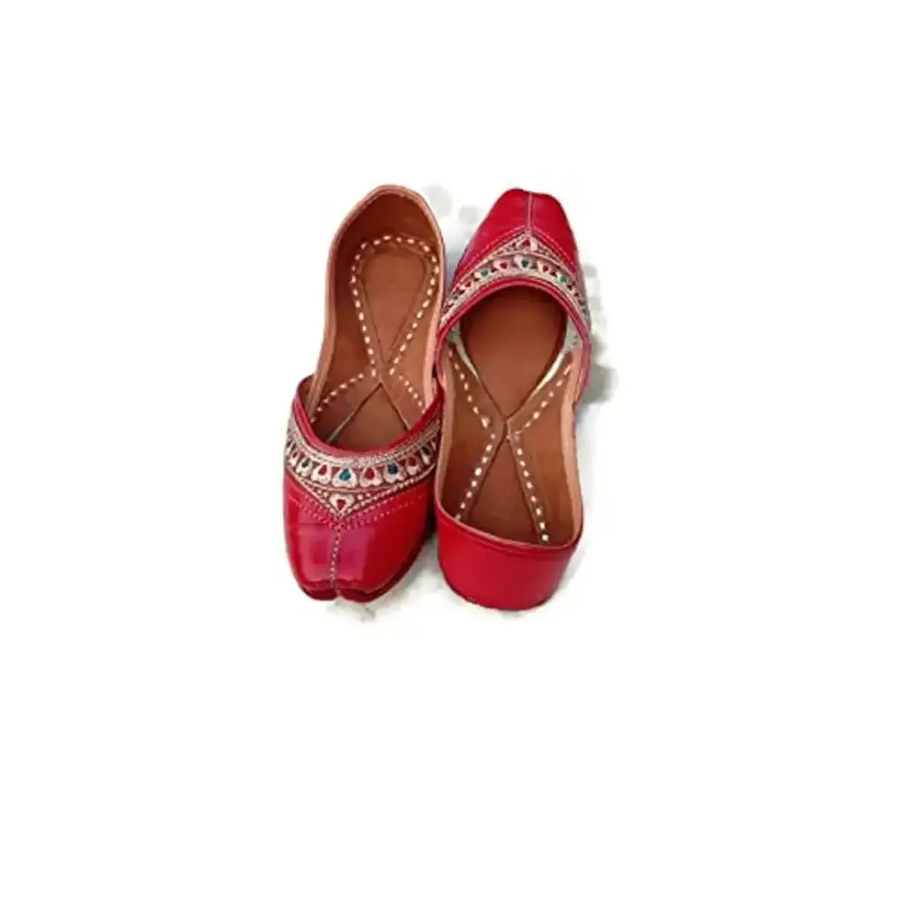 Leather Jutti (Numeric_6) Red