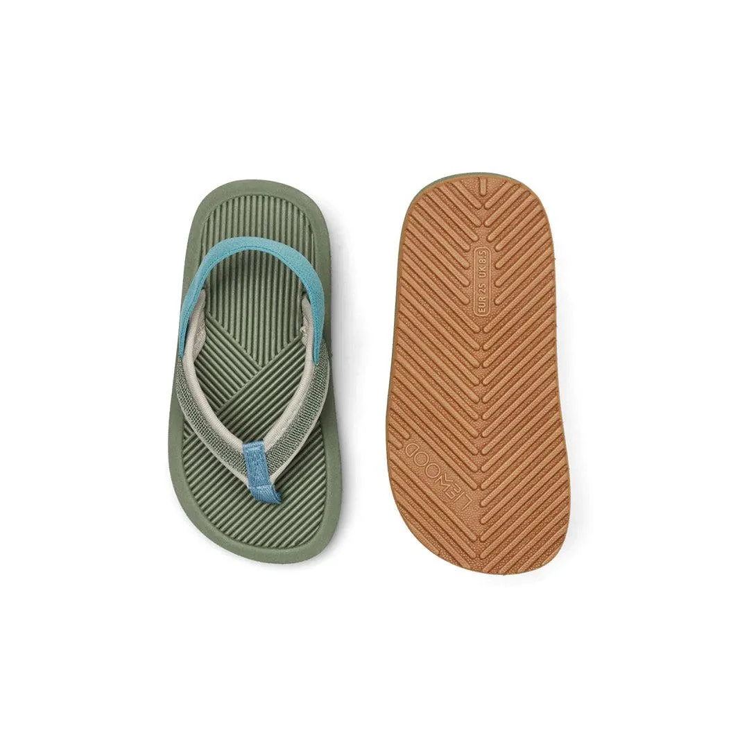 Liewood Travis Flip-Flops (2023) - Hunter Green Multi Mix