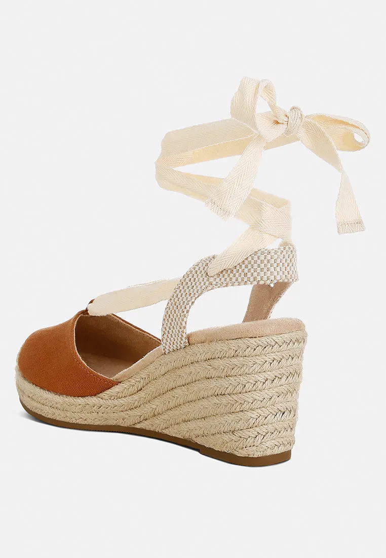 Little Mary Strappy Wedge Heel Sandals