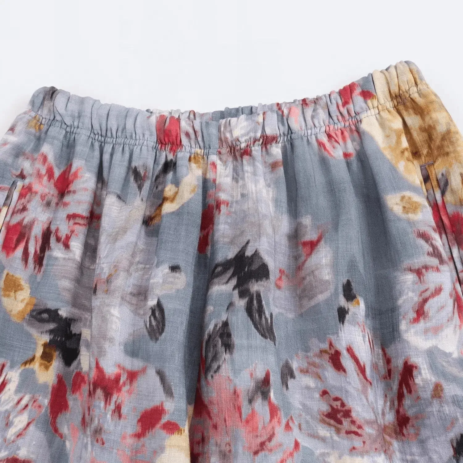 Lorisa – Impressionist print – Floral trousers