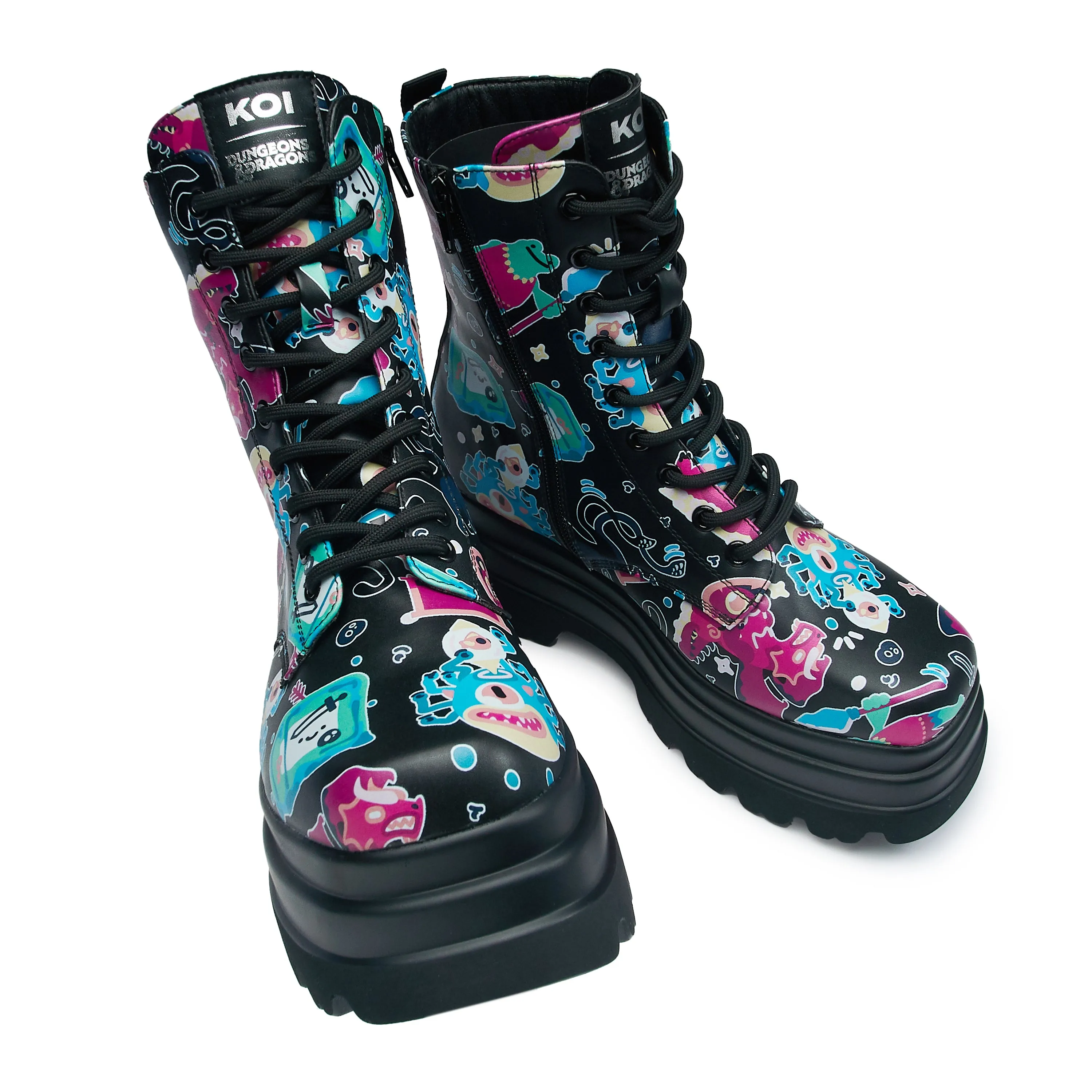 L’otta Monsters Trident Platform Boots - Black Multi