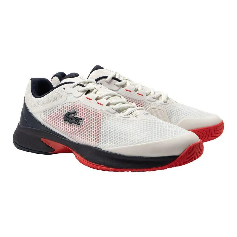 Men's Tech Point Tennis Shoes Off White and Navy Blue