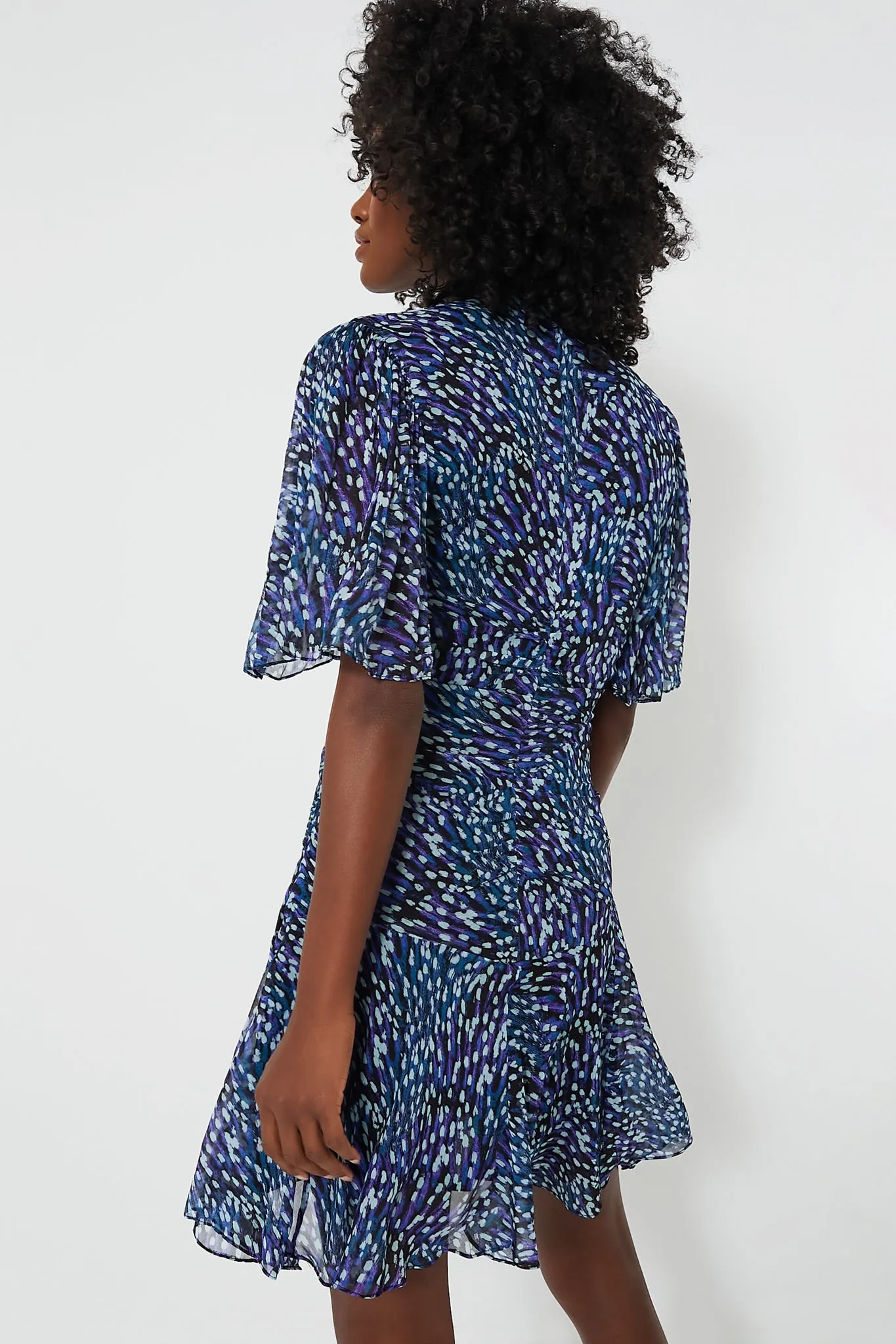 Midnight Vivienne Printed Chiffon Dress