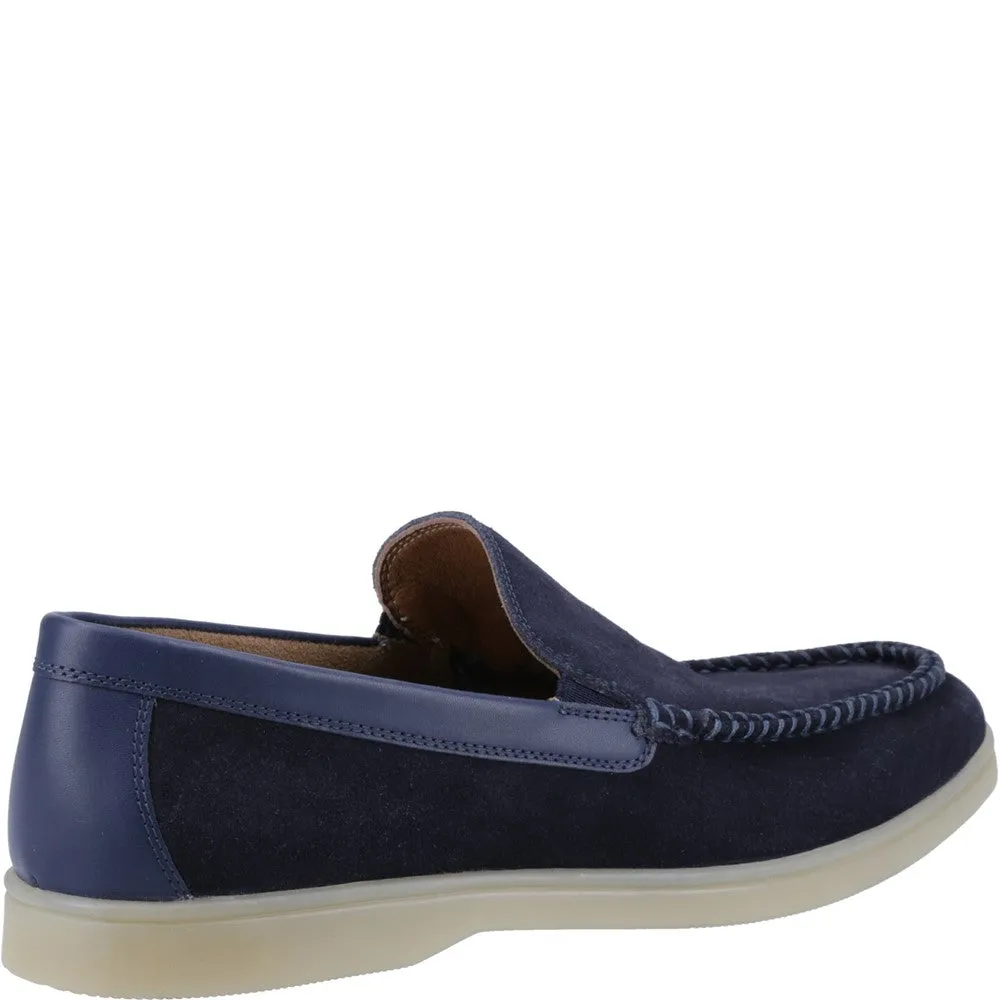 Navy Leon Slip On Shoes