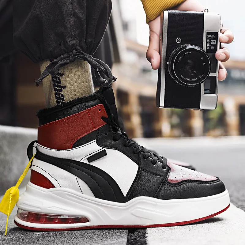 New trend fashion all cushion men's shoes high top board shoes basketball sneakers men's fashion shoes