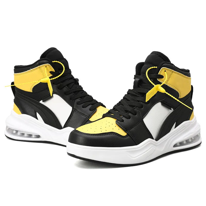 New trend fashion all cushion men's shoes high top board shoes basketball sneakers men's fashion shoes