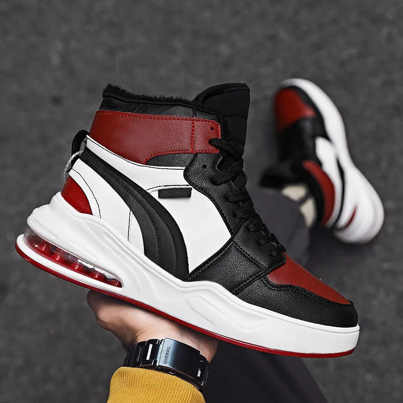 New trend fashion all cushion men's shoes high top board shoes basketball sneakers men's fashion shoes