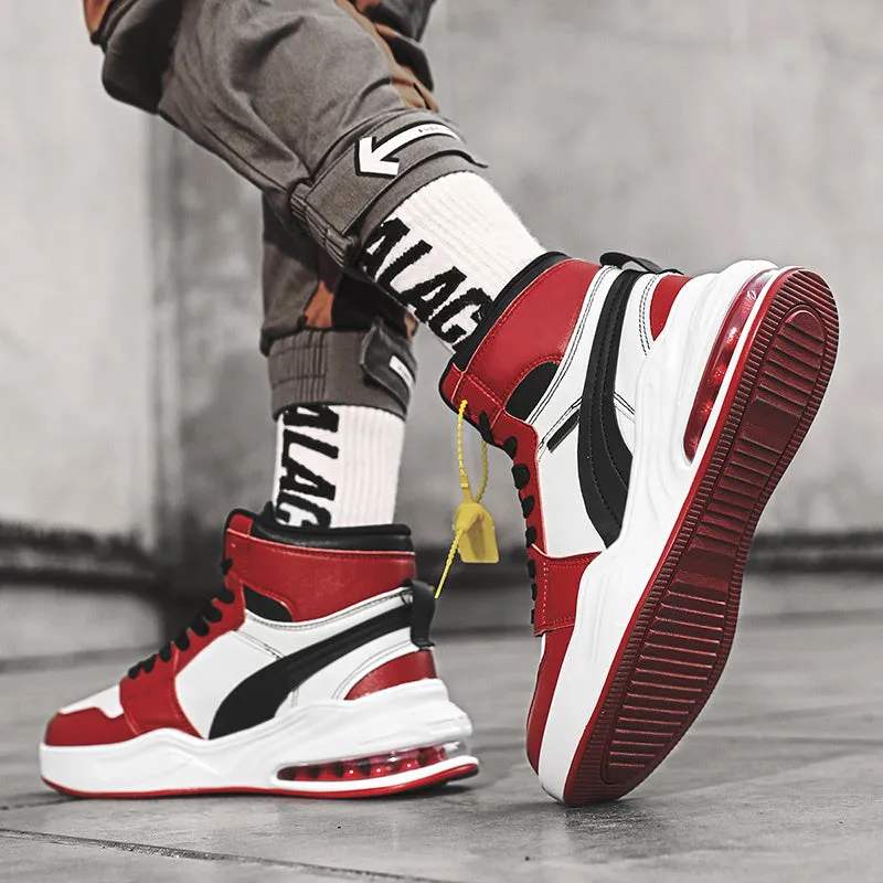 New trend fashion all cushion men's shoes high top board shoes basketball sneakers men's fashion shoes