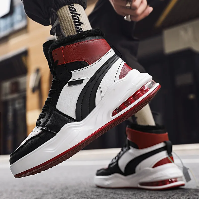 New trend fashion all cushion men's shoes high top board shoes basketball sneakers men's fashion shoes