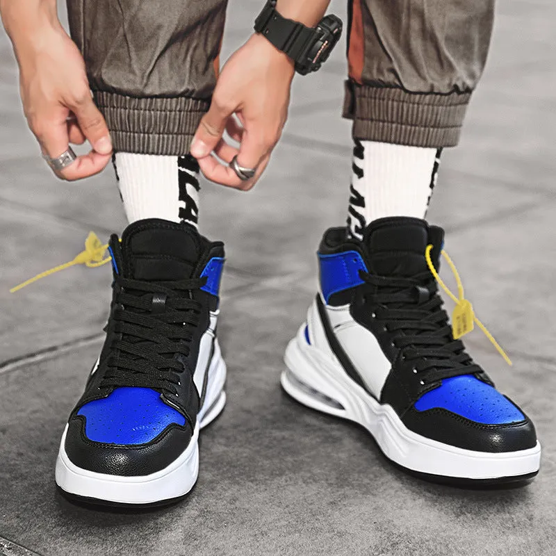 New trend fashion all cushion men's shoes high top board shoes basketball sneakers men's fashion shoes