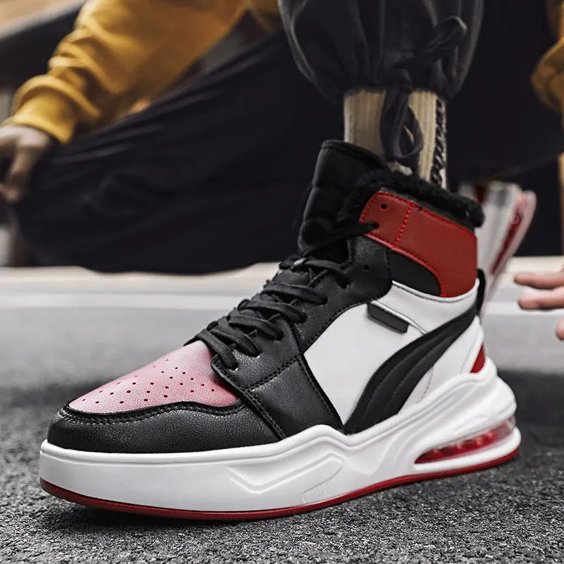 New trend fashion all cushion men's shoes high top board shoes basketball sneakers men's fashion shoes